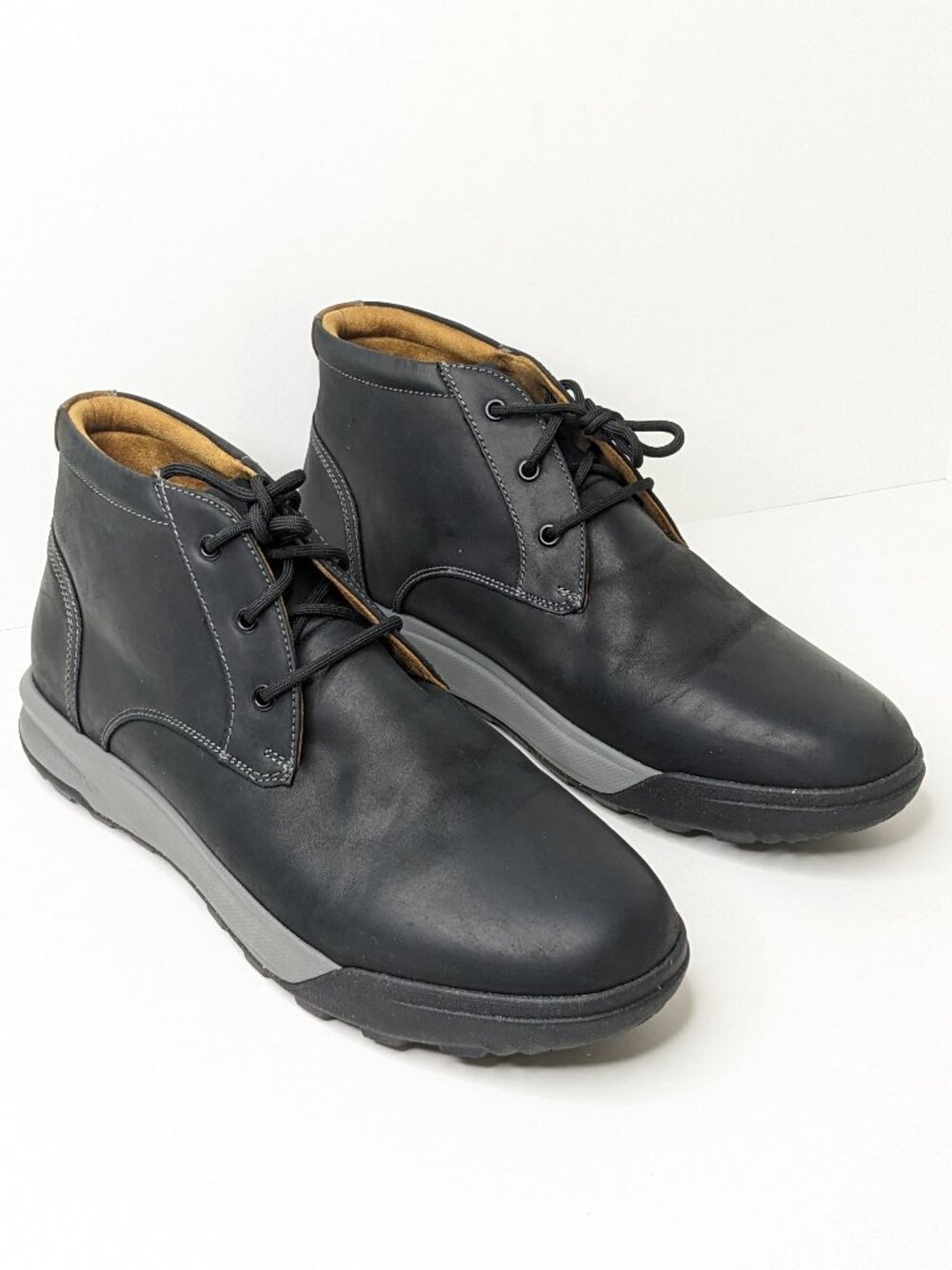 Florsheim Trail Mix Chukka Boots Black Leather Men's 13